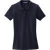 Custom Port Authority Womens EZCotton Polo. Navy Blue