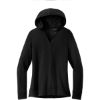 Custom Port Authority Womens Microterry Pullover Hoodie Deep Black