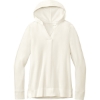 Custom Port Authority Womens Microterry Pullover Hoodie Ivory Chiffon White