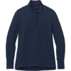 Custom Port Authority Womens Fairway Stretch 1/4-Zip River Blue Navy