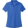 Custom Port Authority Womens C-FREE Cotton Blend Pique Polo True Blue