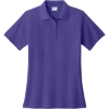 Custom Port & Co Womens Core Blend Pique Polo. Purple