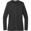 Custom Port Authority Womens Concept Stretch Button-Front Cardigan. Black