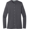 Custom Port Authority Womens Concept Stretch Button-Front Cardigan. Grey Smoke