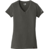 Custom New Era Womens Heritage Blend V-Neck Tee. Graphite