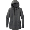 Custom New Era Womens Tri-Blend Fleece Pullover Hoodie. Black Heather