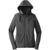Custom New Era Womens Tri-Blend Fleece Full-Zip Hoodie. Black Heather