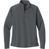 Custom New Era Womens Stand Out 1/4-Zip Graphite Gray