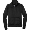 Custom New Era Womens Performance Terry Full-Zip Cowl Black
