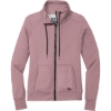 Custom New Era Womens Performance Terry Full-Zip Cowl Dusty Mauve Purple Heather