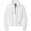 Custom New Era Womens STS 1/2-Zip Fan White