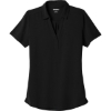 Custom OGIO Womens Limit Polo. Blacktop Black