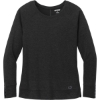 Custom OGIO Womens Command Long Sleeve Scoop Neck Blacktop