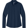 Custom OGIO Womens Regain 1/2-Zip River Blue Navy