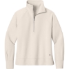 Custom OGIO Womens Luuma 1/2-Zip Light Suede Beige