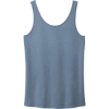 Custom Port & Co Womens Beach Wash Garment-Dyed Tank Faded Denim Blue