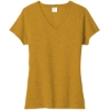 Custom Port & Co Womens Tri-Blend V-Neck Tee. OchreYlwHr