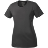 Custom Port & Co Womens Performance Tee. Charcoal Gray