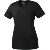 Custom Port & Co Womens Performance Tee. Jet Black