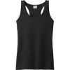 Custom Port & Co Womens Performance Tank Jet Black