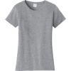 Custom Port & Co Womens Fan Favorite Tee. Athletic Heather Gray