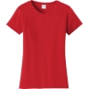 Custom Port & Co Womens Fan Favorite Tee. Bright Red
