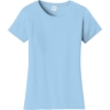 Custom Port & Co Womens Fan Favorite Tee. Light Blue