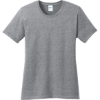 Custom Port & Co Womens Core Cotton Tee. Athletic Heather Gray