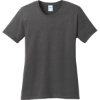 Custom Port & Co Womens Core Cotton Tee. Charcoal Gray
