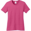 Custom Port & Co Womens Core Cotton Tee. Sangria Pink