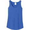 Custom Port & Co Womens Core Cotton Tank Top. Royal Blue