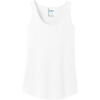Custom Port & Co Womens Core Cotton Tank Top. White