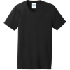 Custom Port & Co Womens Core Blend Tee. Jet Black
