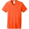 Custom Port & Co Womens Core Blend Tee. Safety Orange