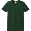 Custom Port & Co Womens Essential Tee. Dark Green