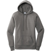 Custom Port & Co Womens Core Fleece Pullover Hooded Sweatshirt Graphite Heather Gray