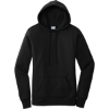 Custom Port & Co Womens Core Fleece Pullover Hooded Sweatshirt Jet Black