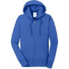 Custom Port & Co Womens Core Fleece Full-Zip Hooded Sweatshirt. Royal Blue