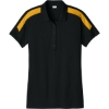 Custom Sport-Tek Womens Competitor United Polo Black/Gold