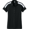 Custom Sport-Tek Womens Competitor United Polo Black/White