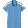 Custom Sport-Tek Womens Competitor United Polo Carolina Blue/White