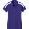 Custom Sport-Tek Womens Competitor United Polo Purple/White