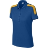 Custom Sport-Tek Womens Competitor United Polo True Royal Blue/Gold
