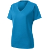 Custom Sport-Tek Womens PosiCharge RacerMesh V-Neck Tee. Pond Blue