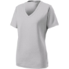 Custom Sport-Tek Womens PosiCharge RacerMesh V-Neck Tee. Silver