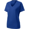 Custom Sport-Tek Womens PosiCharge RacerMesh V-Neck Tee. True Royal Blue