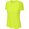 Custom Sport-Tek Womens PosiCharge Competitor Tee. Neon Yellow