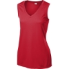Custom Sport-Tek Womens Sleeveless PosiCharge Competitor V-Neck Tee. True Red