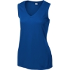 Custom Sport-Tek Womens Sleeveless PosiCharge Competitor V-Neck Tee. True Royal Blue