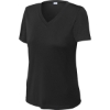 Custom Sport-Tek Womens PosiCharge Competitor V-Neck Tee. Black